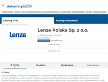 Tablet Screenshot of lenze.automatykab2b.pl