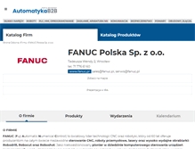 Tablet Screenshot of fanuc.automatykab2b.pl