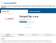 Tablet Screenshot of dacpol.automatykab2b.pl