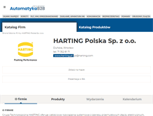 Tablet Screenshot of harting.automatykab2b.pl